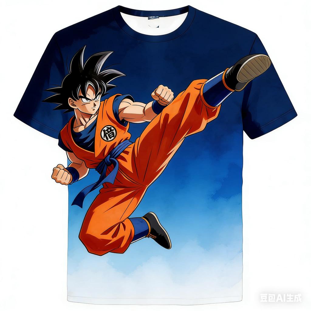 Anime Dragon Ball Son Goku 3D Print Mans T Shirt Summer Fashion Casual T-shirt Mans Children's Clothing T-shirt Tops