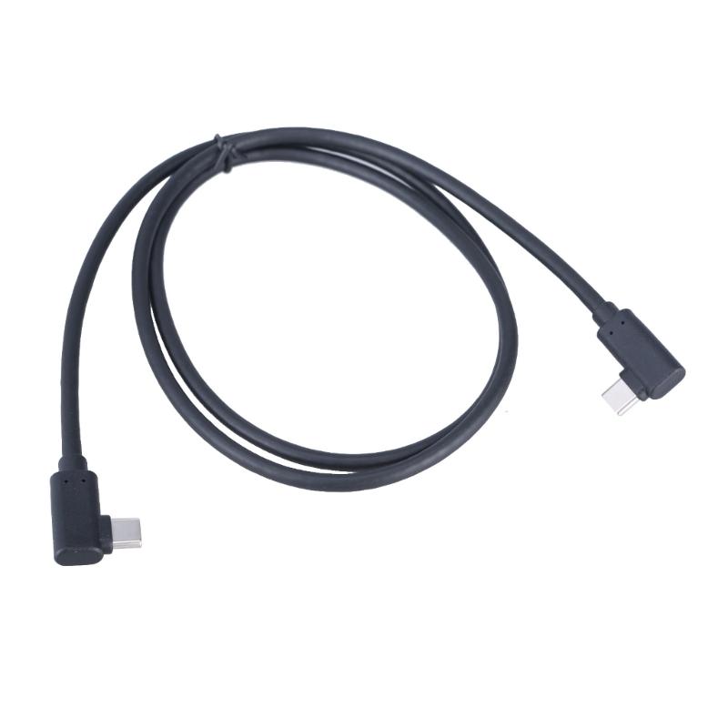 

Fast Speed USB 3.1 Type C to Type C Cable With Right Angle Connectors for Laptops and Smartphones 1