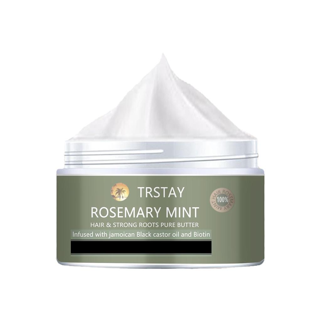 Rose Mint Dandruff Remover for Strong Hair Roots, Pure Cream Biotin Nourishes the Scalp, Hydrates and Moisturizes Hair Care Cream