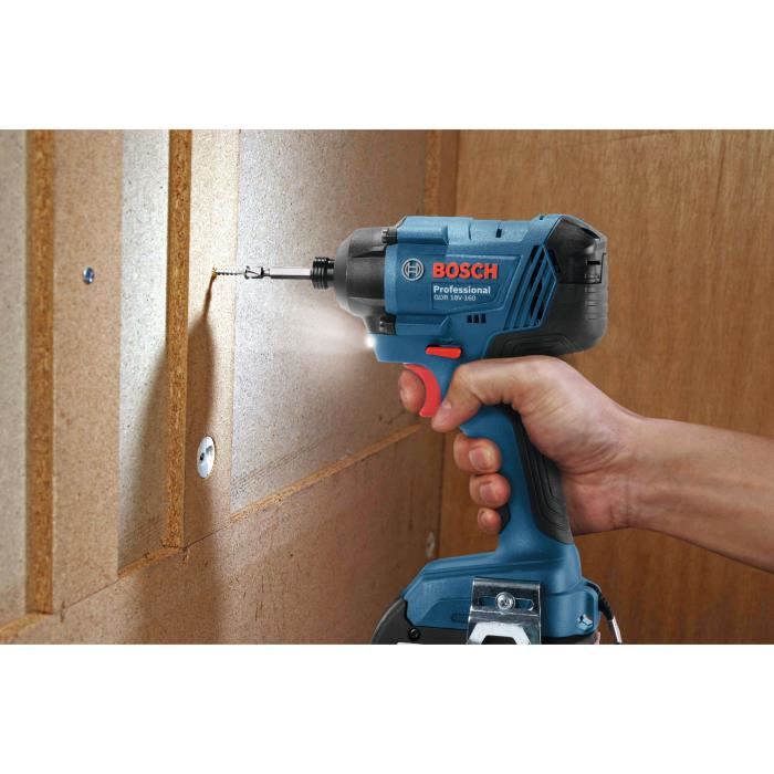 Bosch Professional GDR 18V-160 Impact Driver + 2 X 2.0Ah Batteries + L-BOXX - 06019G5100