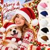 With Pom Pom Winter Beanie Hat Knitted Christmas Party Hat Holiday Party Accessory