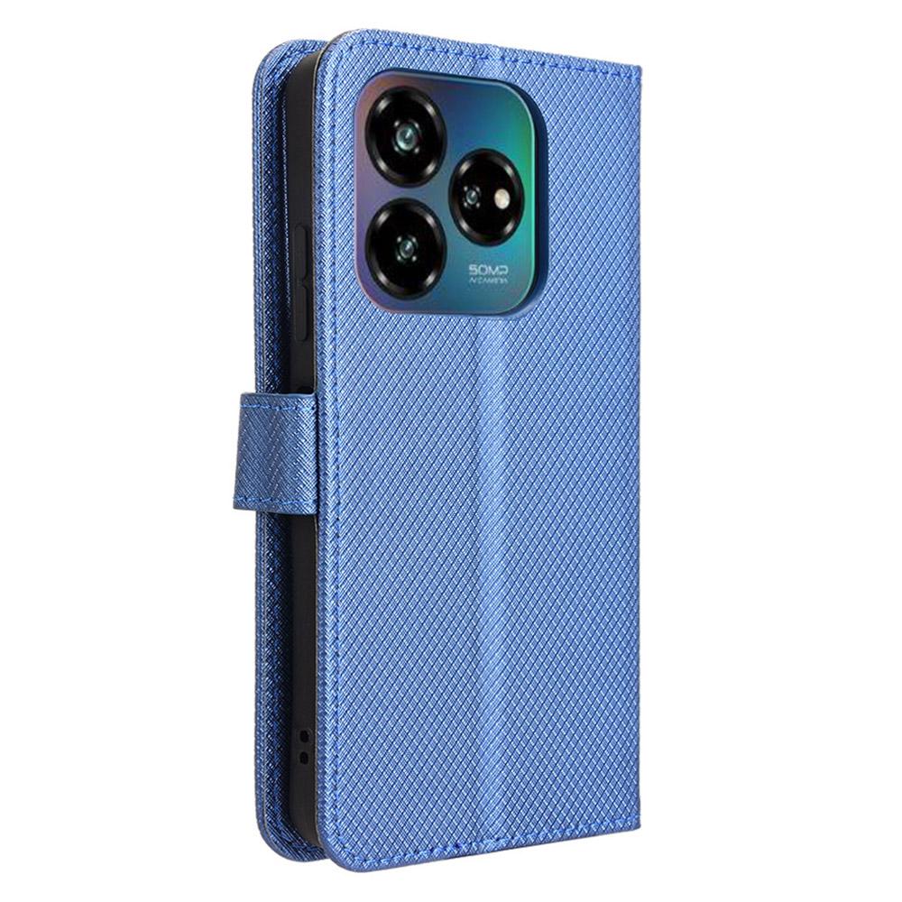 For ZTE nubia V60 Design/Blade V60 Design Case PU Leather Diamond Texture Wallet Phone Cover