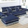 Cotton Swallowtail Style Sofa Cover European Thickened Lace Sofa Bed Cover Sofa Lattice Pillow Non-slip Sofa Towel Combination Living Room Home Decor