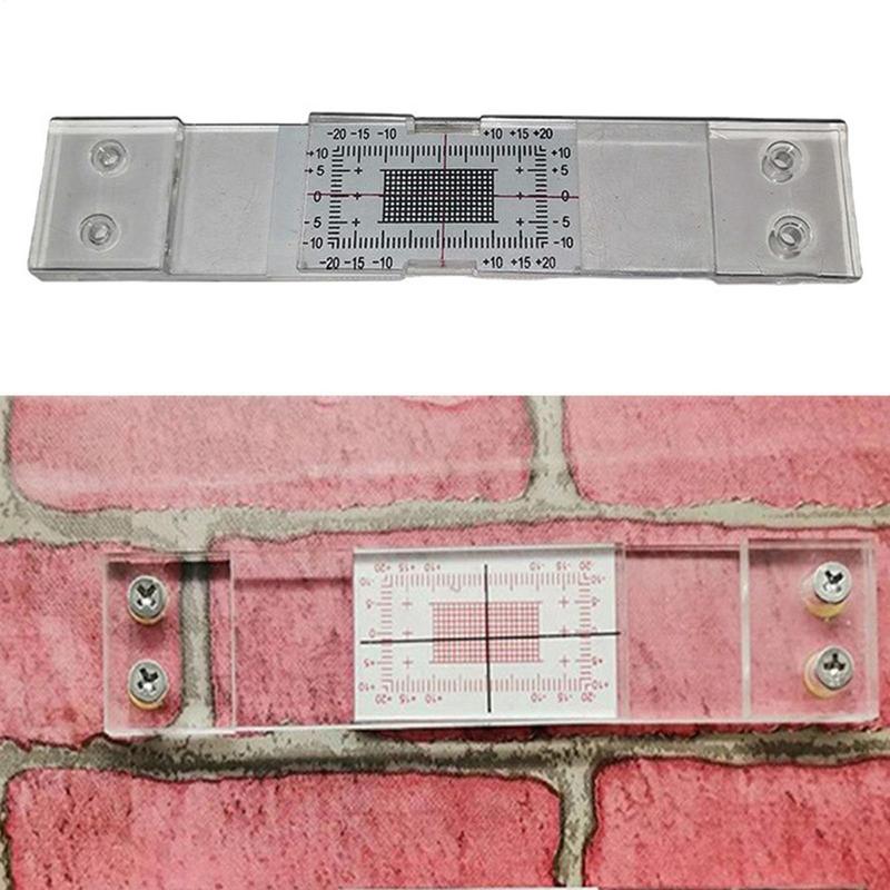 Acrylic Standard Concrete Crack Gauge Accurate Manual Crack Monitoring Tool Crack Measuring Ruler