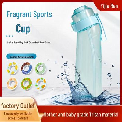 Premium Zero Sugar Zero Calorie Scented Tritan Water Bottle with Fruit Infuser Ring – Ideal for Sports & Everyday Use
