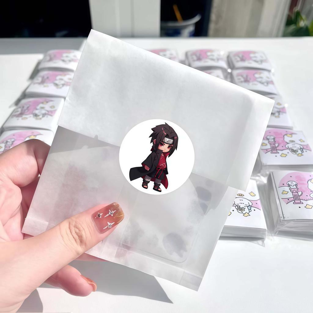 500Pcs Naruto Itachi Uchiha Chibi Sticker Roll, Cute Multi-Expression Anime Decals for DIY, Planner & Gift Decor