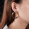 Earrings 1011 new European and American exaggerated earrings fashion temperament personalized copper plated 18k earrings geometric