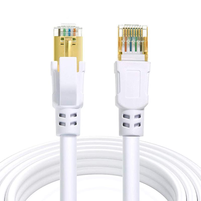 Category 8 High-Flexibility Dual-Shielded 10 Gigabit Oxygen-Free Pure Copper Network Cable