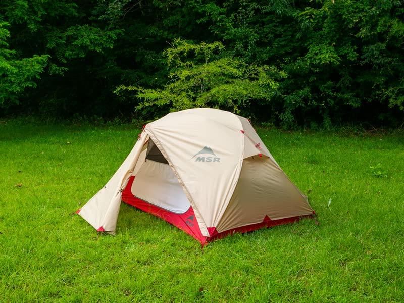 MSR Outdoor Camping Mountaineering Backpacking Tent with Ground Sheet Tan Tan Lightweight Japanese 37073 (Footprint) Elixir-2 (2 Person) [Official