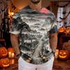 Men's Halloween Round Neck Short Sleeve T-Shirt