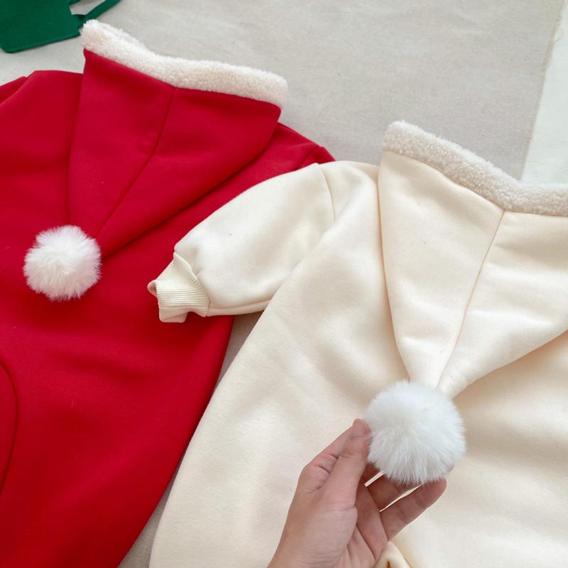 Salopete de Crăciun pentru bebeluși cu glugă, toamnă iarnă, hanorac pentru copii mici, haine pentru bebeluși, Anul Nou, costume pentru copii