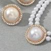 Elegant Pearls Necklace and Earrings Set for Weddings Parties Daily Wear