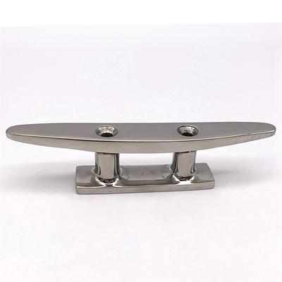 BAAU 4X 316 Stainless Steel Polished Combo Mooring Cleat 2 Hole Hardware Boat Cleats for Marine Boat Deck Rope Tie Yacht