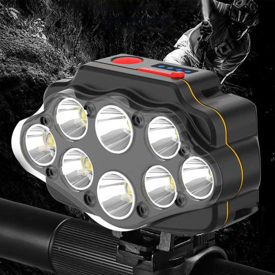 Sykkellykt 360 grader Justerbar LED-indikator USB Oppladbar Super Bright Lett Nattkjøring Road Terrengsykkel Frontlampe