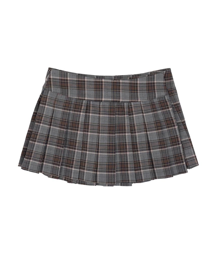 High School Disco School Pleated Check Skirt