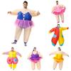 Colorful Adult Inflatable Clown Costume For Festive Occasions And Halloween Parties
