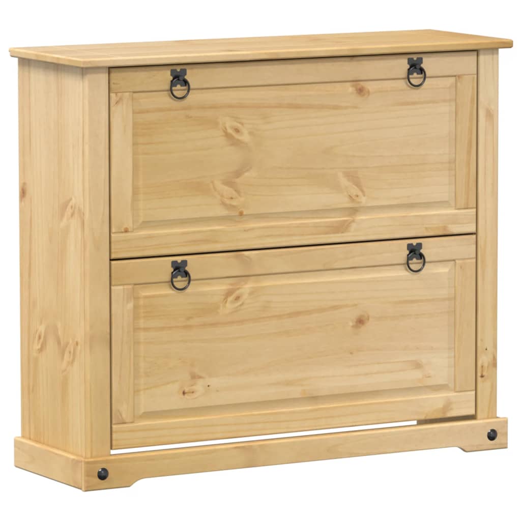Vidaxl Szafka Na Buty Corona, 99X32X85 Cm, Lite Drewno Sosnowe