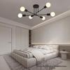 Nordic Magic Ball Multi-Branch Iron Chandelier for Bedroom Ceiling