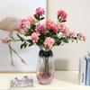 Simulation Flower 3 Head Crape Myrtle Flower Wedding Home Living Room Decoration Fake Flower Bouquet Road Lead Flower Row Props Soft Outfit