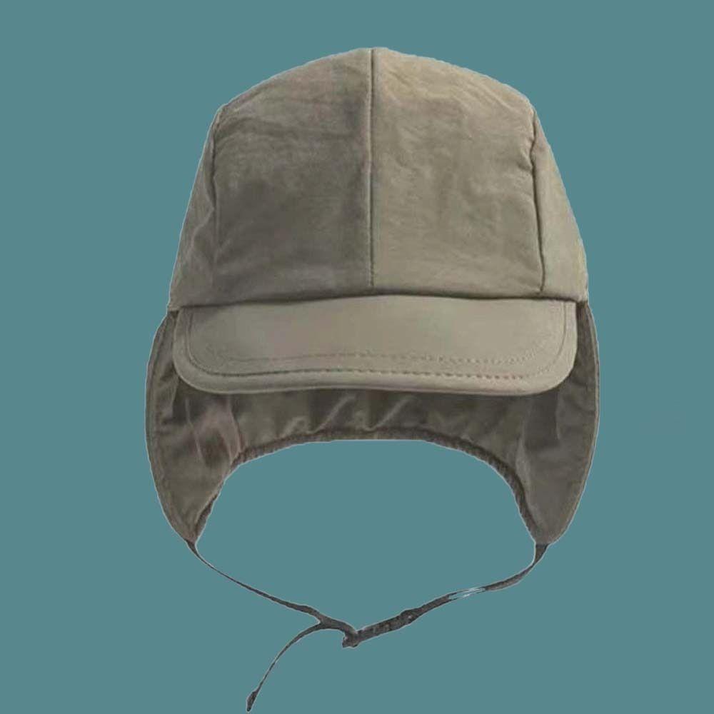 Multi-functional Earflaps Visor Hat Japanese Style Windproof Pilot Cap Ear Protection Ushanka  Men