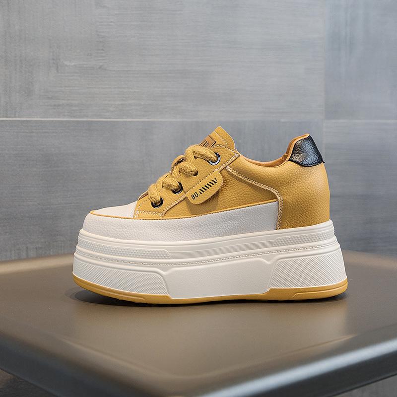 Autumn New Casual Sports Shoes Women's Small Shoes Women's Shoes Small White Shoes Inner Heightening Thick Baseplate Shoes