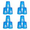 12Pcs/Pack Stacked Cups Anti-deformed Hands-on Skills ABS Useful Adults Kids Sport Stacking Battles Game for Athletics