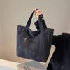 All-matching Women's Large-capacity Tote Bag Simple Artistic Corduroy Shoulder College Students 'commuting Handbag