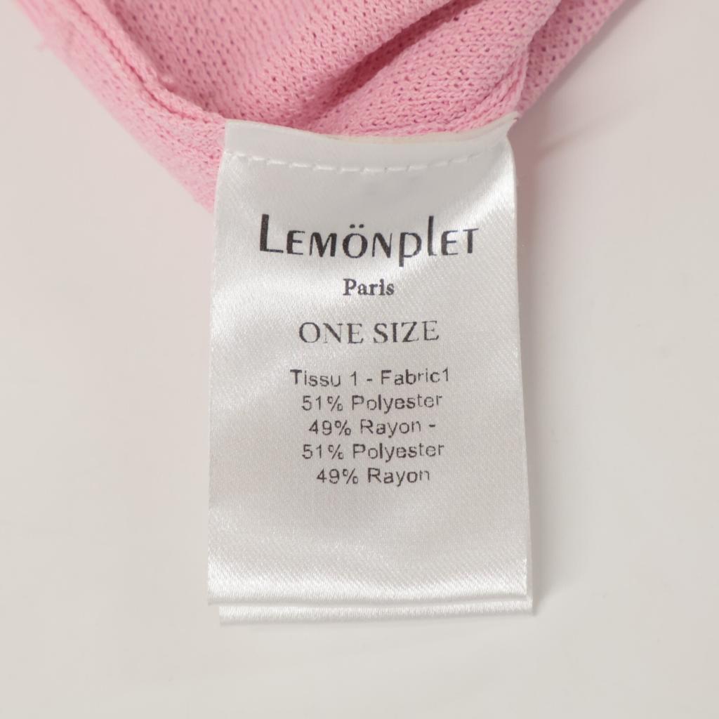 LEMONPLET Pink Knit Pullover Parka Tops ONESIZE pinkUsed