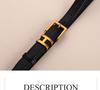 New H-Style Women's Genuine Leather Belt: Trendy, High-End, Versatile Decorative Waistband - European and American Design