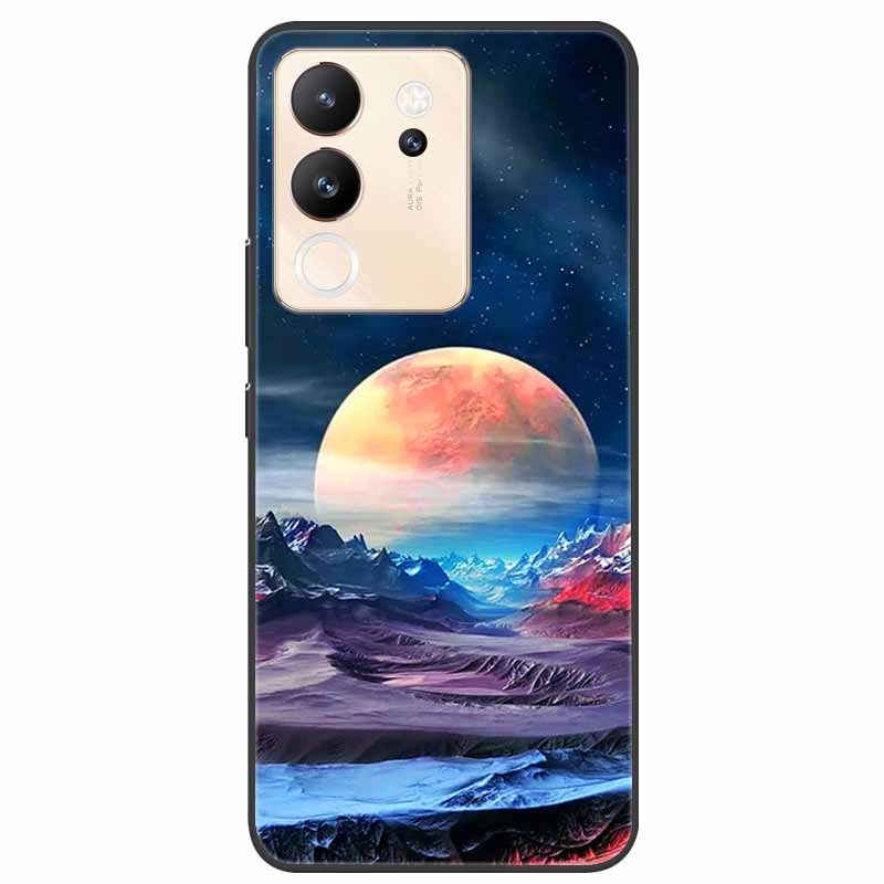 For Vivo V30 Lite Case 6.67'' Silicone Painted Soft TPU Protective Cover for Vivo V 30 Lite 5G Phone Cases V30Lite V2314 Cartoon