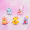 Resin Cartoon Duck, Cat & Strawberry Earrings/Keychain Pendant Jewelry Accessories
