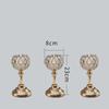 Nordic Candlestick Ornaments, Golden Light Luxury Crystal Home Living Room Table Decoration, Romantic Feather Candlestick New Product