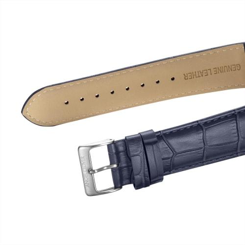 Angel Clover Men's Watch, MONDO SOLAR, Solar Battery, 10 ATM Water Resistance, Mineral Glass, Navy Dial, Stainless Steel, NMOS44SNNV-NV, Navy