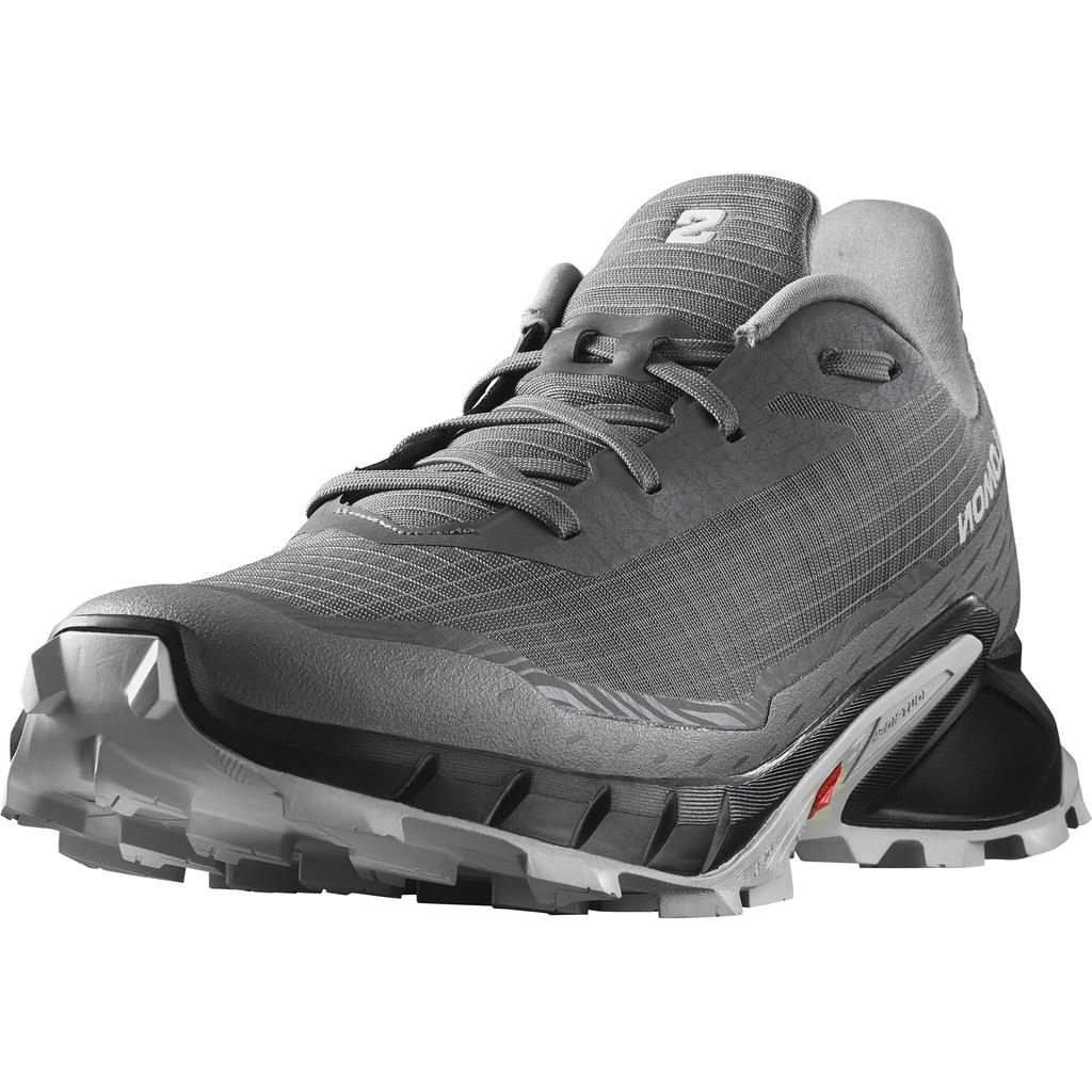 Salomon ALPHACROSS 5 Trail Running Size Men's Shoes, Pewter/Black/Ghost Gray, 27.5cm