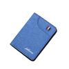 Vertical Canvas Leather Money Clip Men's Wallet