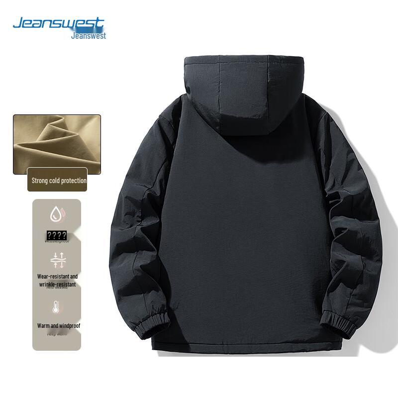 Jeanswest Men's Hooded Winter Padded Jacket