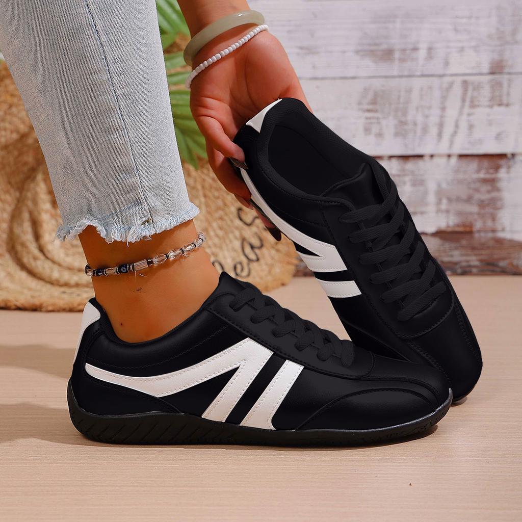 Women'S Street Cleats 2-Sxk Friends Sneaker Women'S Flat Leather Lace Up Casual Shoes Stylish Running Shoes With Shoes For Woman