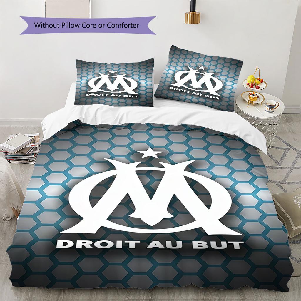 OM logo Bedding Quilt Set Quilt Cover Pillowcase Home Decoration Birthday Gift (1 * duvet cover + 2 * pillowcase, without core)