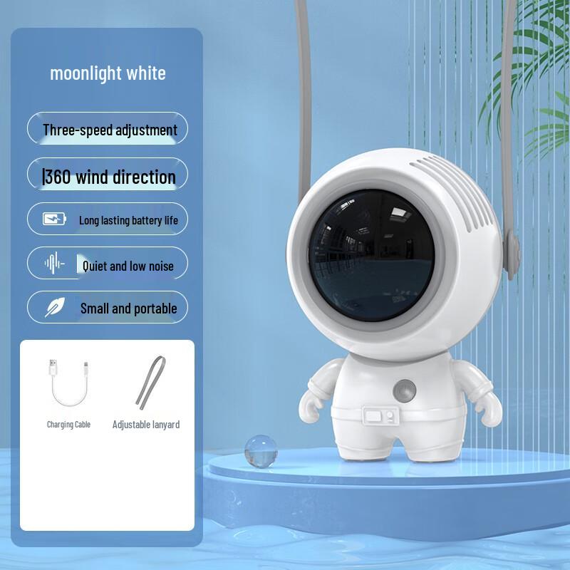 WEZHO Astronaut Mini Portable Neck Fan