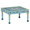 VidaXL Turquoise Coffee Table Solid Mango Wood Hand-Painted 353761