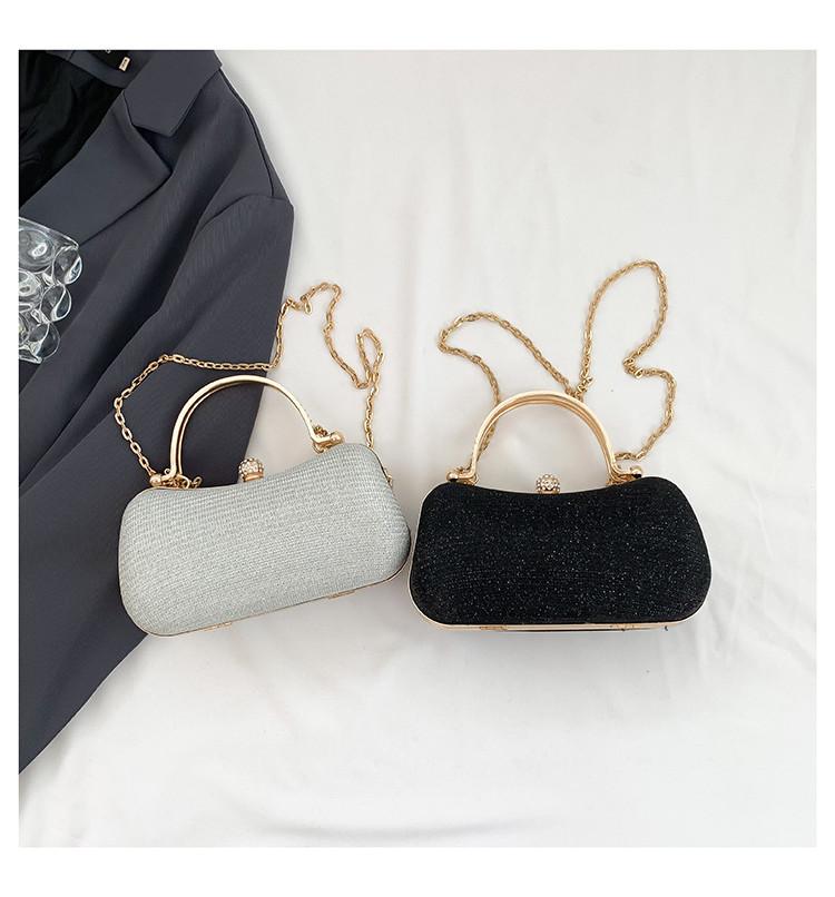 Autumn New Style Evening Party Clutch Gentle Ladylike High-end Light Luxury Niche Evening Dress Bag Single Shoulder Bag Women