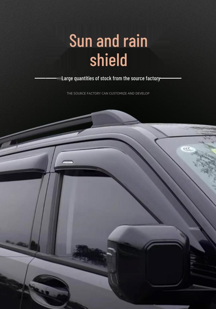 BYD Song Car Rain & Sun Visors - Injection Molded Window Shields for Exterior Modification