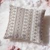Artistic Border Cushion Cover Premium Comfort Reversible Pillow Cove Two In One Design for Any Room  Car Interior