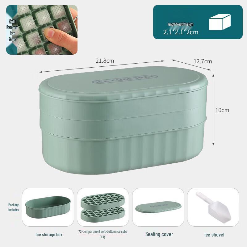 

ZISIZ Large Capacity Ice Cube Tray Set