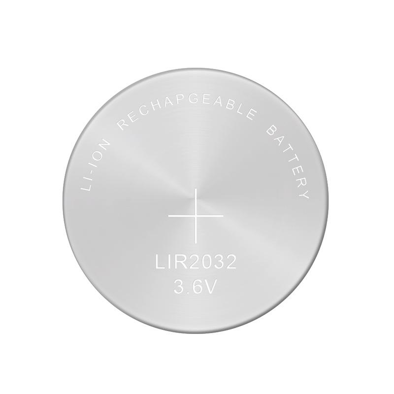 Rechargeable 3.6V LIR2032/2025/2016 Button Batteries for CR Car Key Remote Control