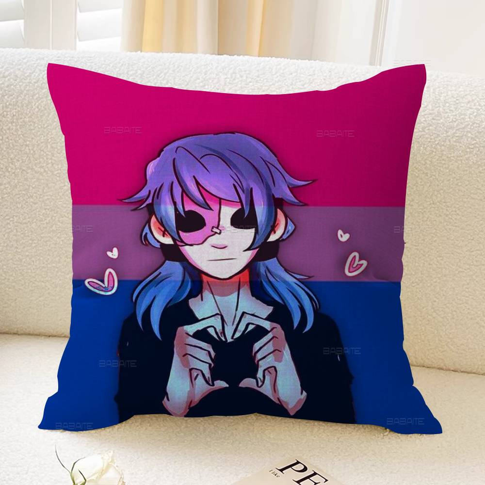 Sally Face Maple Design Cushion Cover Happy Autumn Harvest decor Holiday Decorati Pillow Cover