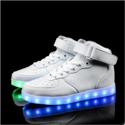 Chaussures de marche fantômes, chargeur USB, lumières LED, fluorescentes, lumineuses, pour hommes et femmes