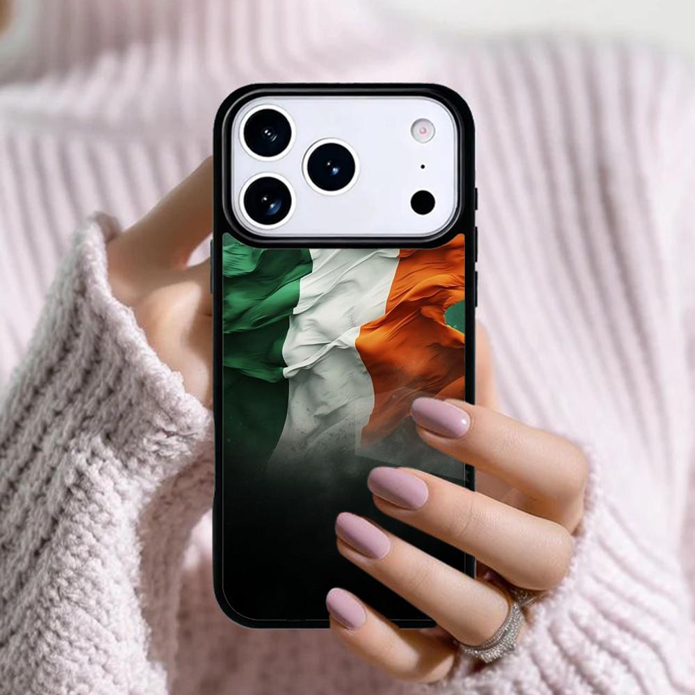Ireland Irish Flag Phone Case For Apple iPhone 17 Air 16E 15 14 Plus 13 12 11 Pro Max Mini Funda Cover