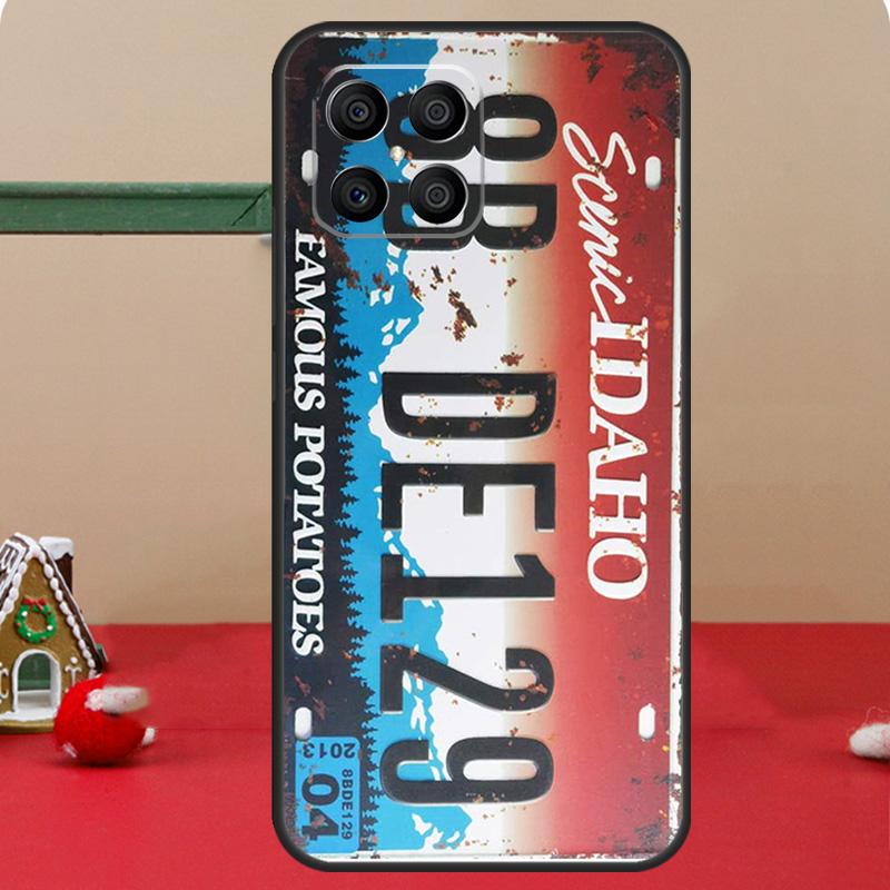 Retro Funny License Plate Case For Honor Magic 6 7 8 Pro Honor 400 200 70 90 Lite X8c X8b X9a X9b X9c X9d Win RT Cover