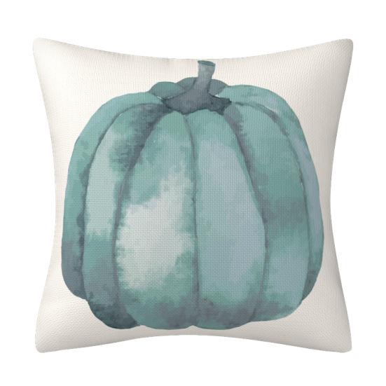 

Autumn Thanksgiving Blue Watercolor Pumpkin Throw Pillow Cover Amazon Home Decor Cushion Sofa Cushion